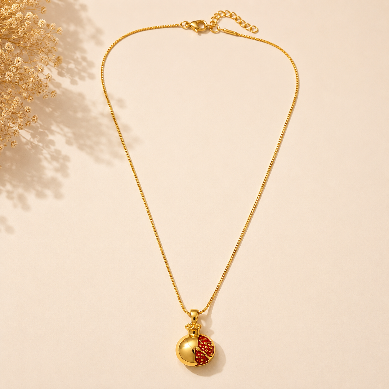 Pomegranate Necklace with Red Gemstones #1