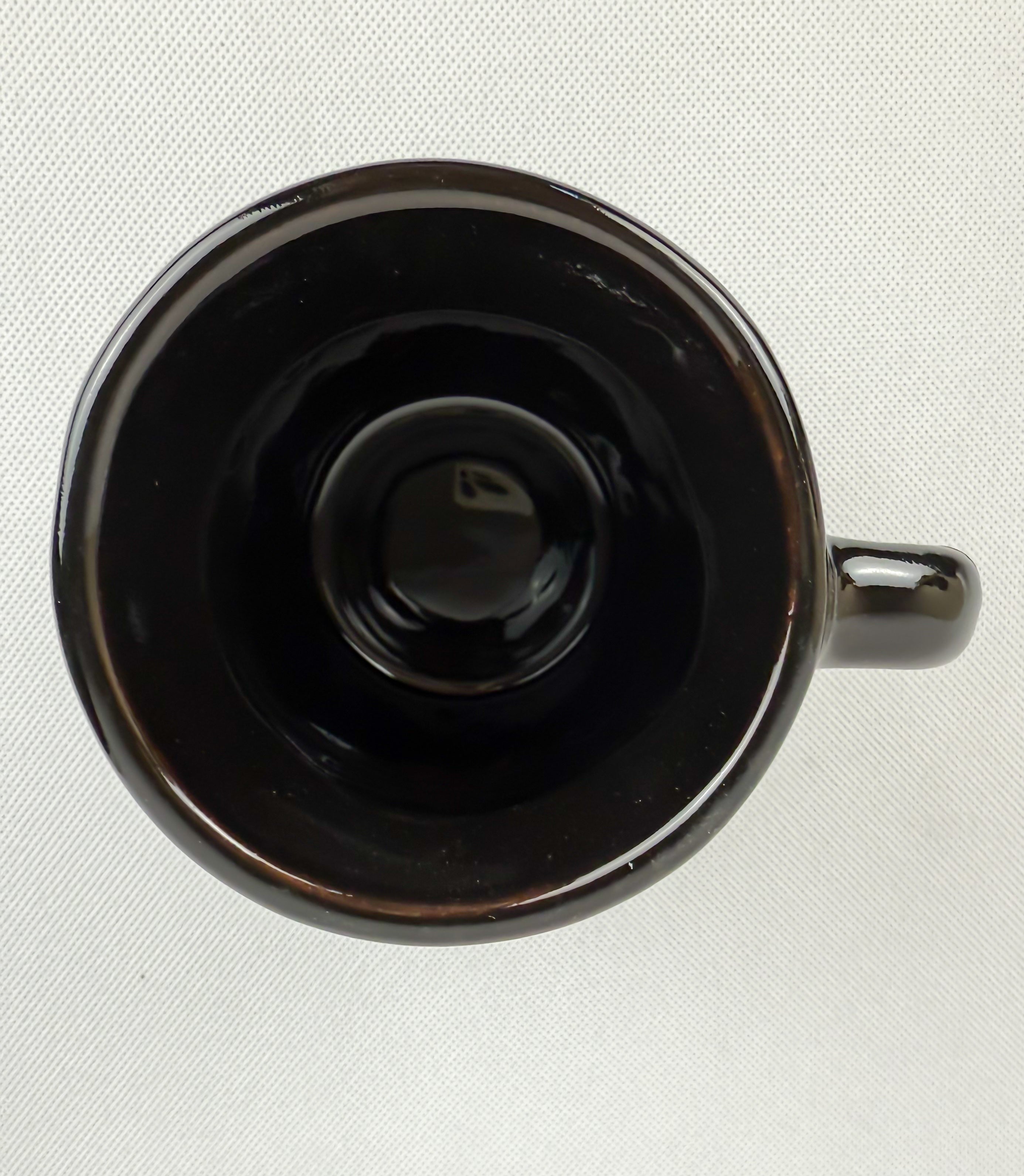 Mexican Talavera Style Mug Set Black - Jarritos Tazas Engobe Negro