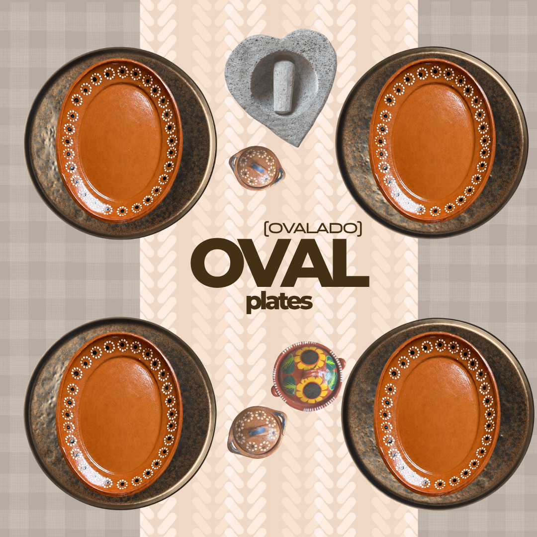 Oval Traditional Pottery Plates