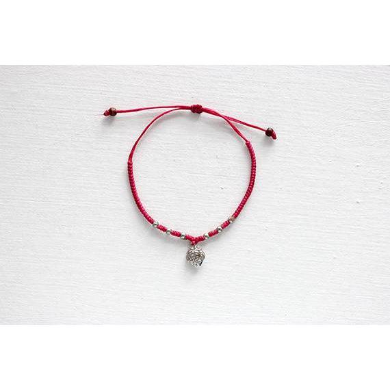 Hmong Silver .925 Charm Adjustable Bracelet - Thailand