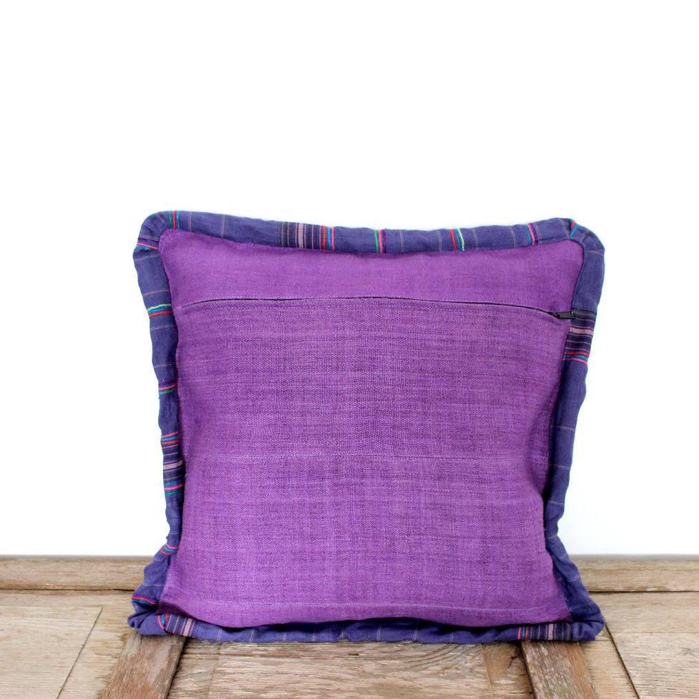 Applique Vintage Flower Handmade Cushion - Thailand