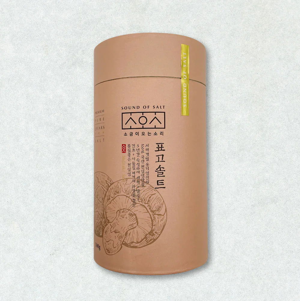 Sogeumi Oneun Sori Shiitake Salt (500g) (3-Year Aged Sun-Dried Sea Salt)