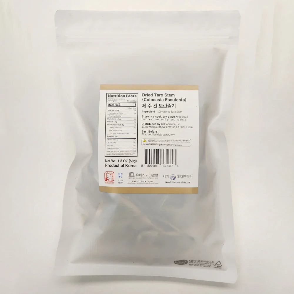 Jeju Dried Taro Stems (50g)