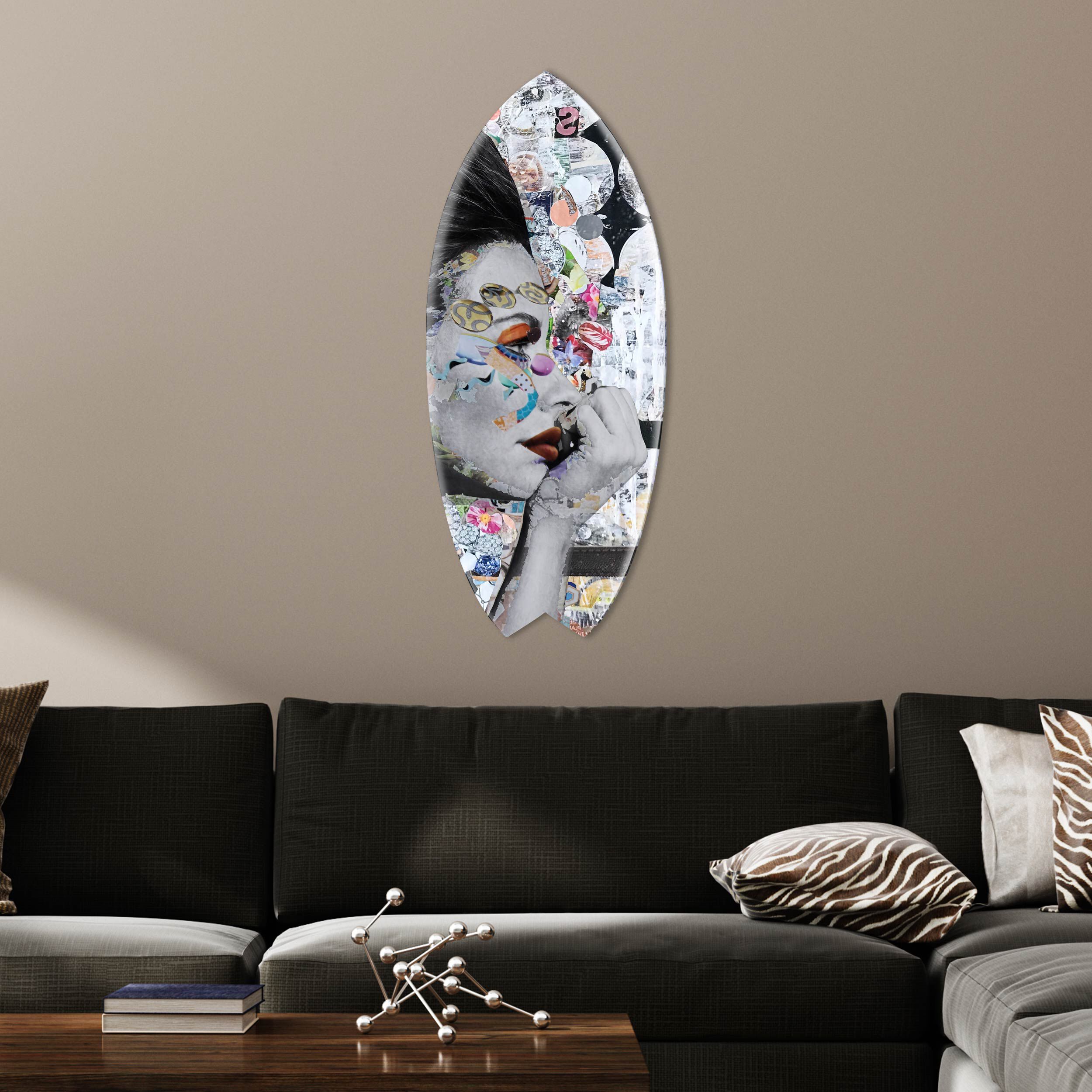 Katy Hirschfeld - Floral Gaze I Skimboard