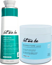 Let Me Be Protein Smoothing & Biorestore Mask. Frizz‑Free Shine Treatment Kit 16.9fl.oz  2 x 500ml