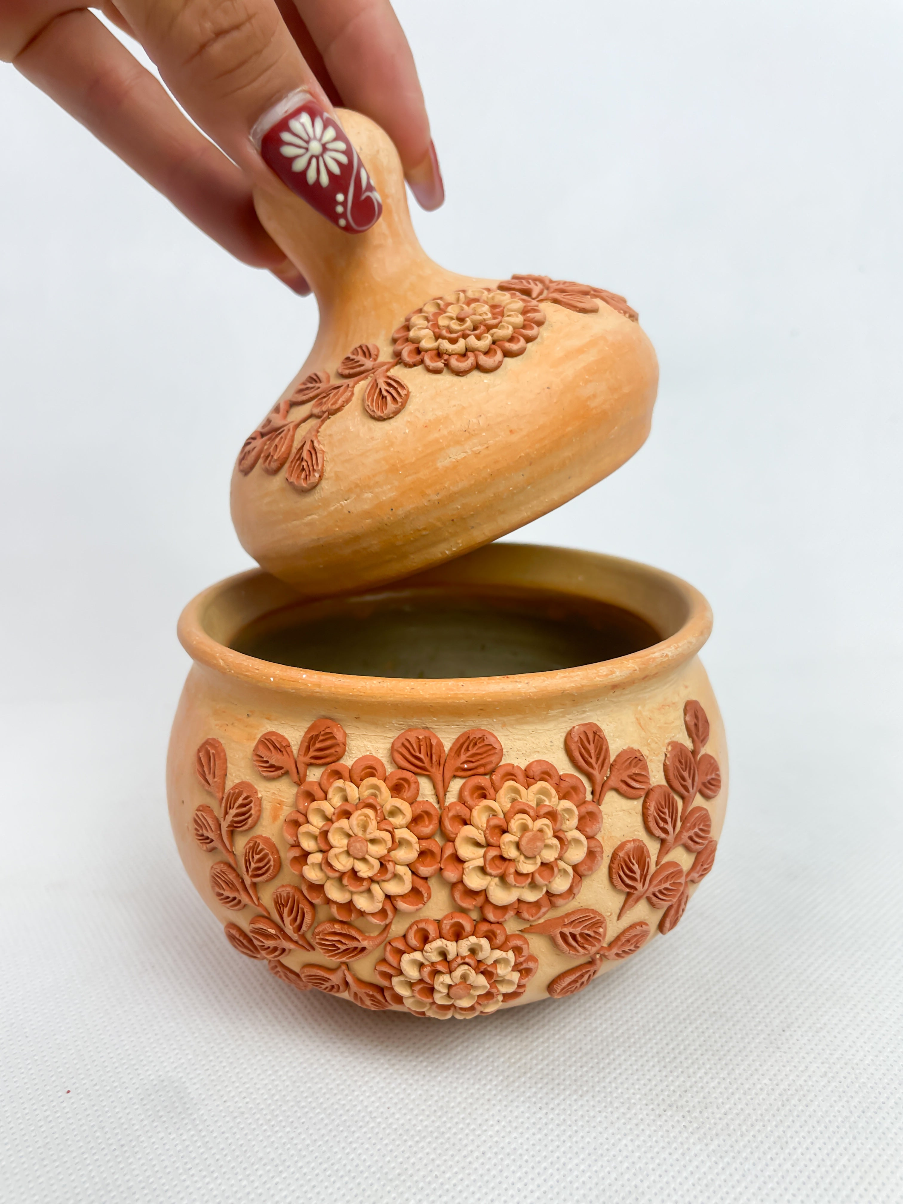 Velasco Oaxaca Red Clay Sugar Bowl - Azucarera Barro