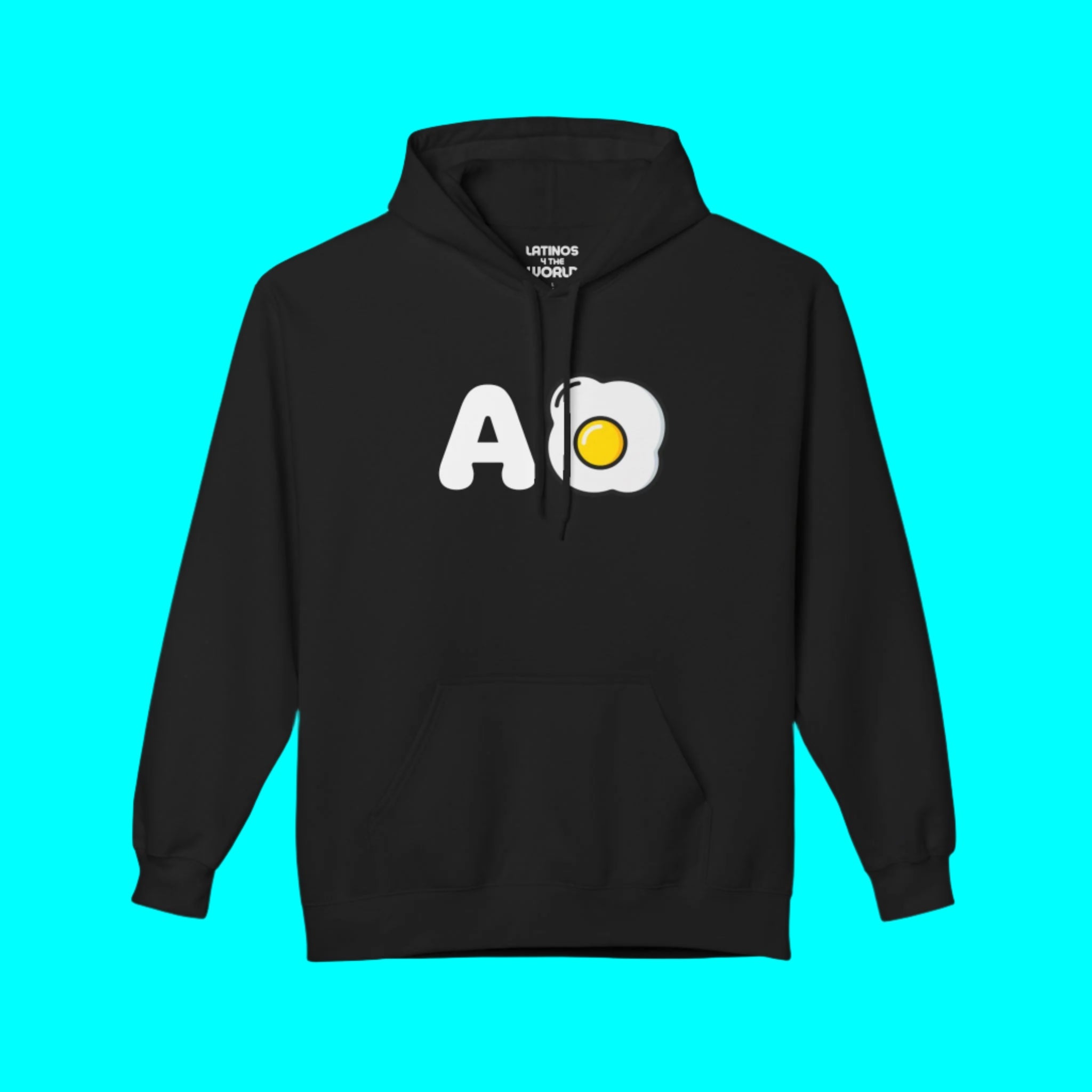 A Huevo Mexican/Central American Slang Comfy Warm Hoodie | Joke Latino Pride Funny Fleece-Lined | Latinos 4 The World