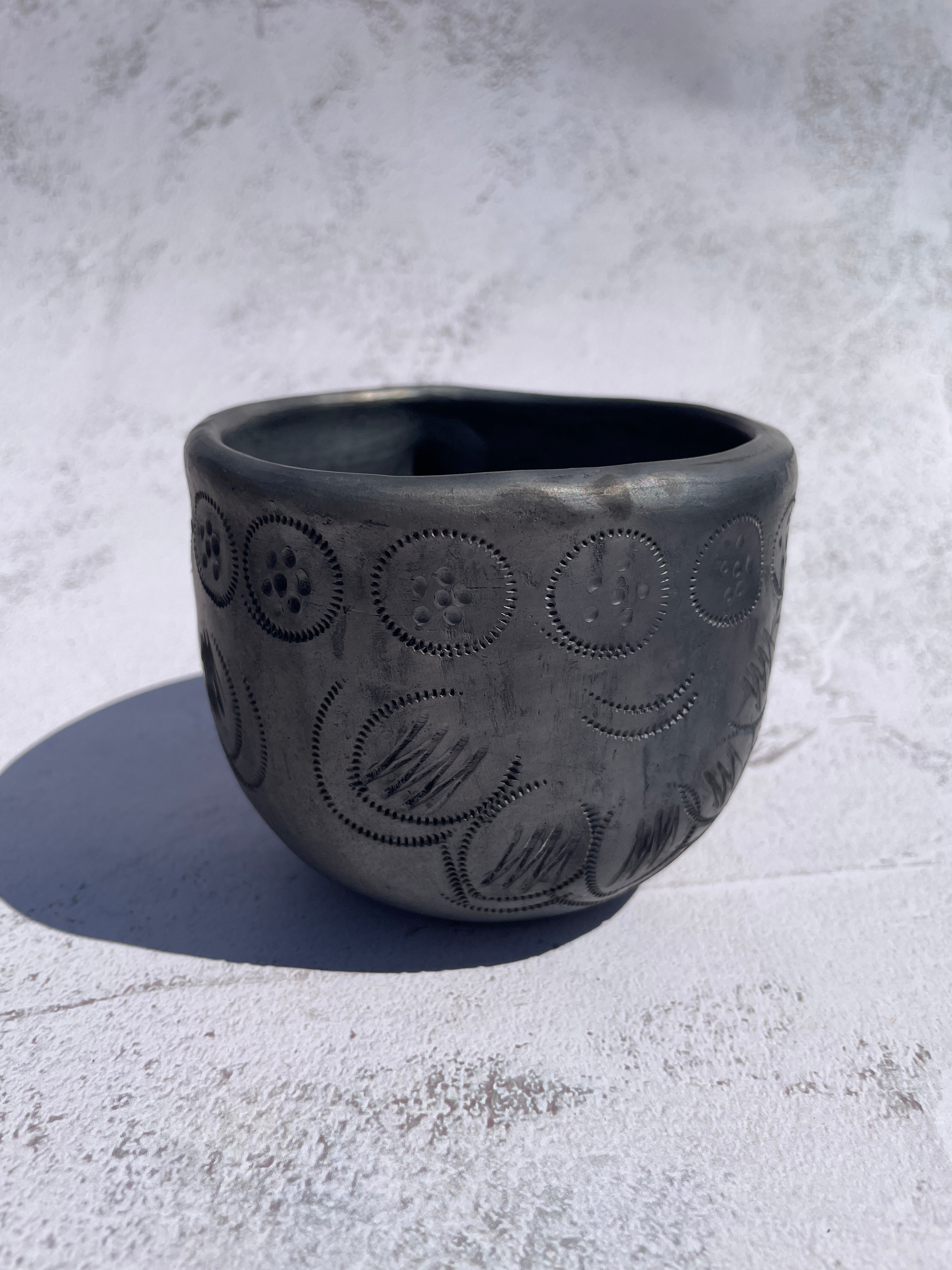 Oaxaca Black Clay Mugs - Taza Barro Negro