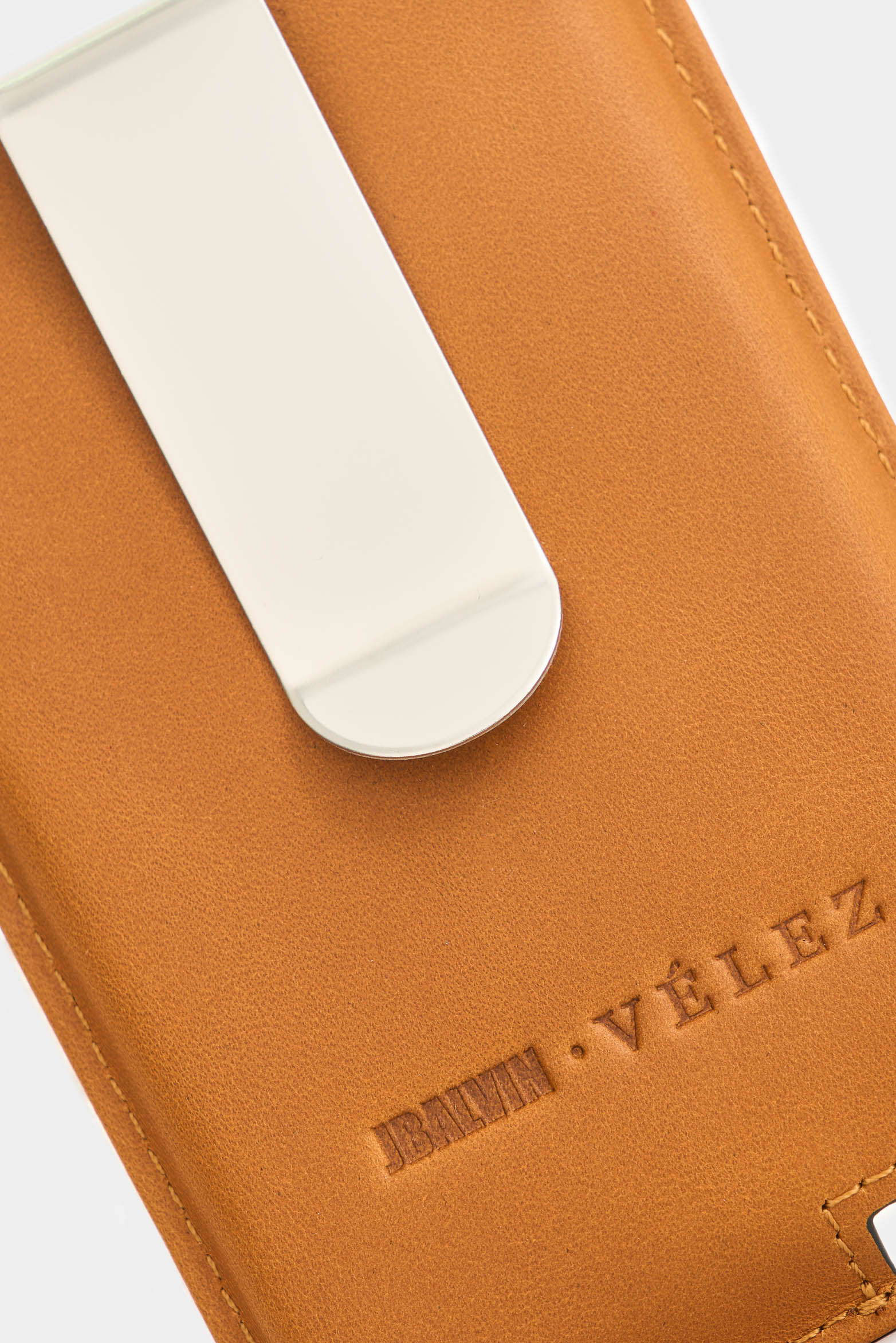 Miniwallet leather document holder for men