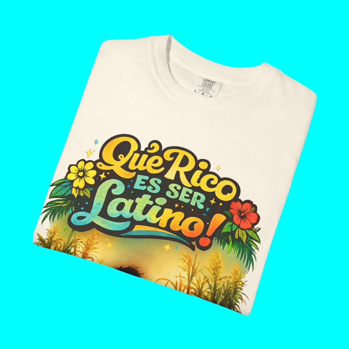 Que Rico Es Ser Latino T-shirt | Sugar Cane Field, North, Central, & South American Unity | Latino Pride Viral Tees
