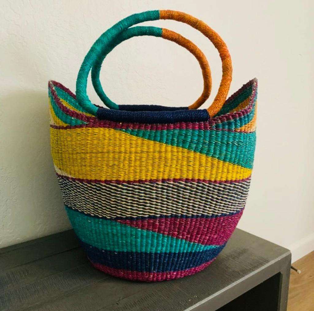 Keteke Colorful woven basket
