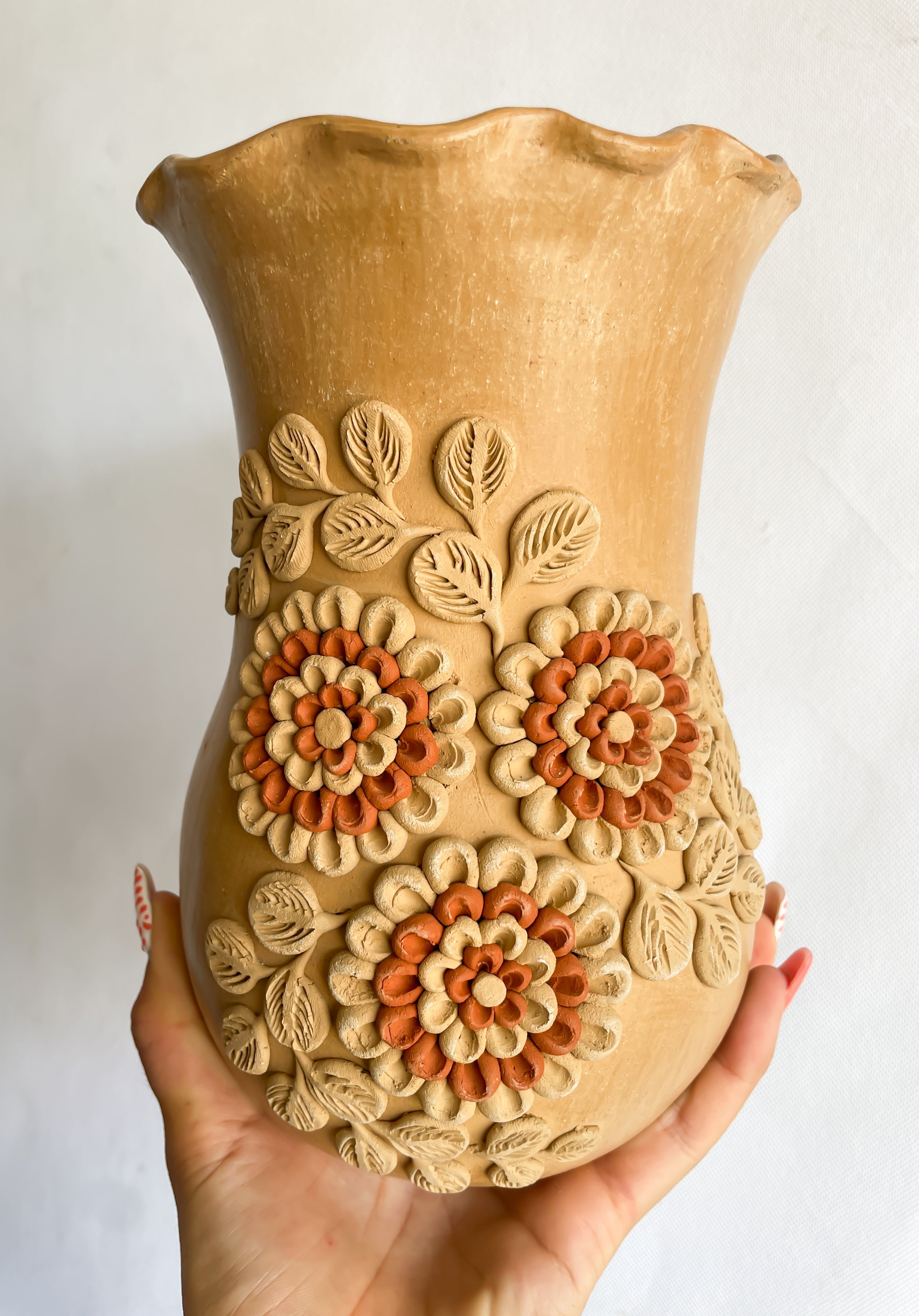 Velasco Oaxaca Red Clay Vase - Florero Barro