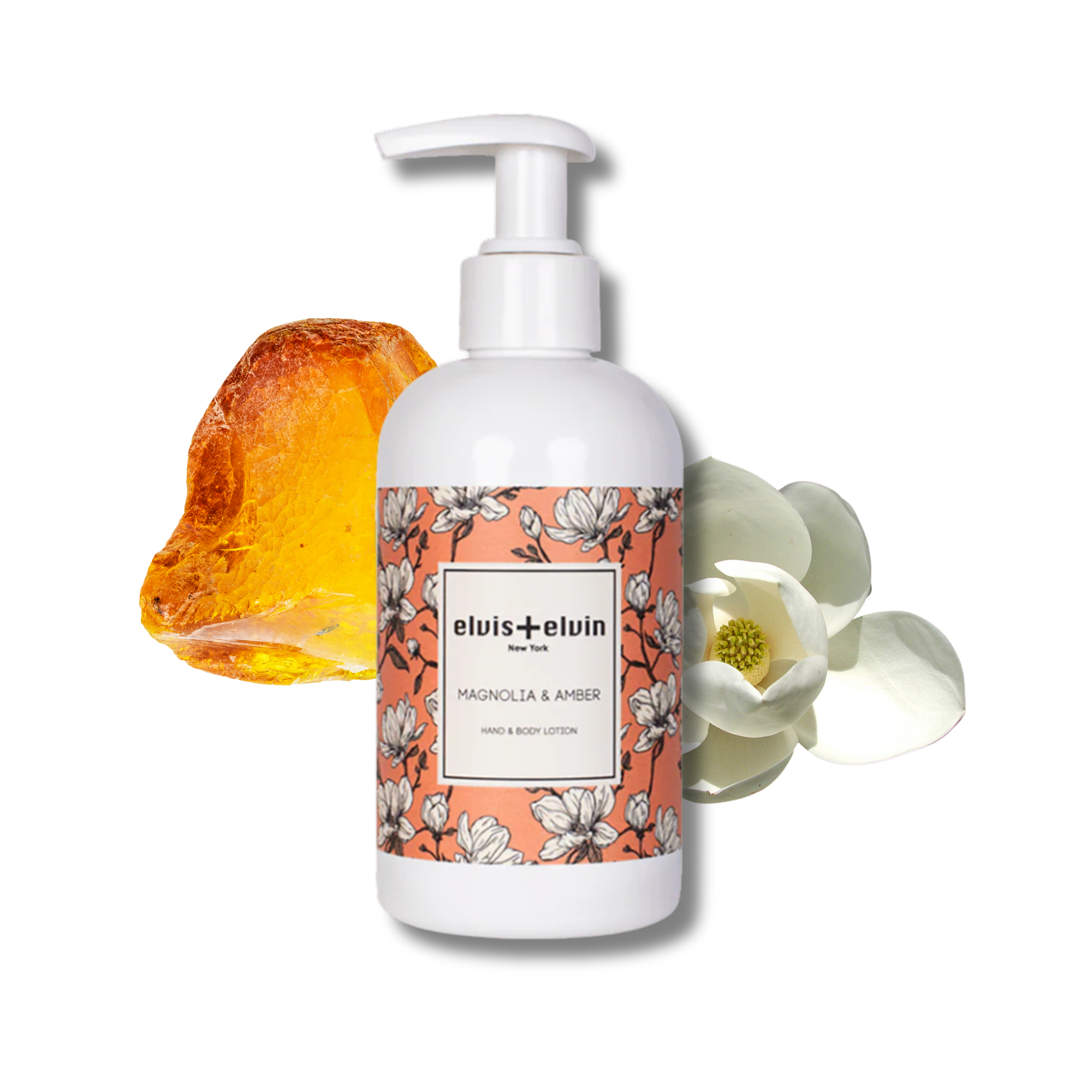 elvis+elvin Magnolia & Amber Hand & Body Lotion