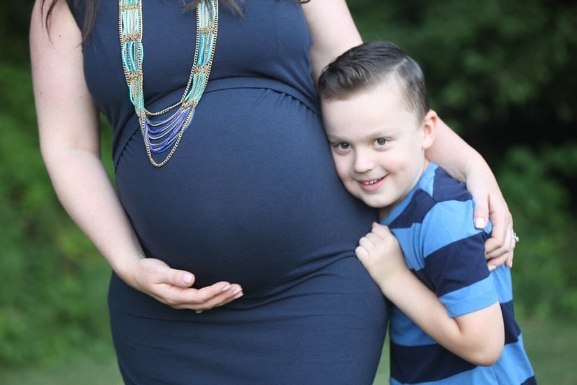 Little Breastfeeding Dress - Navy