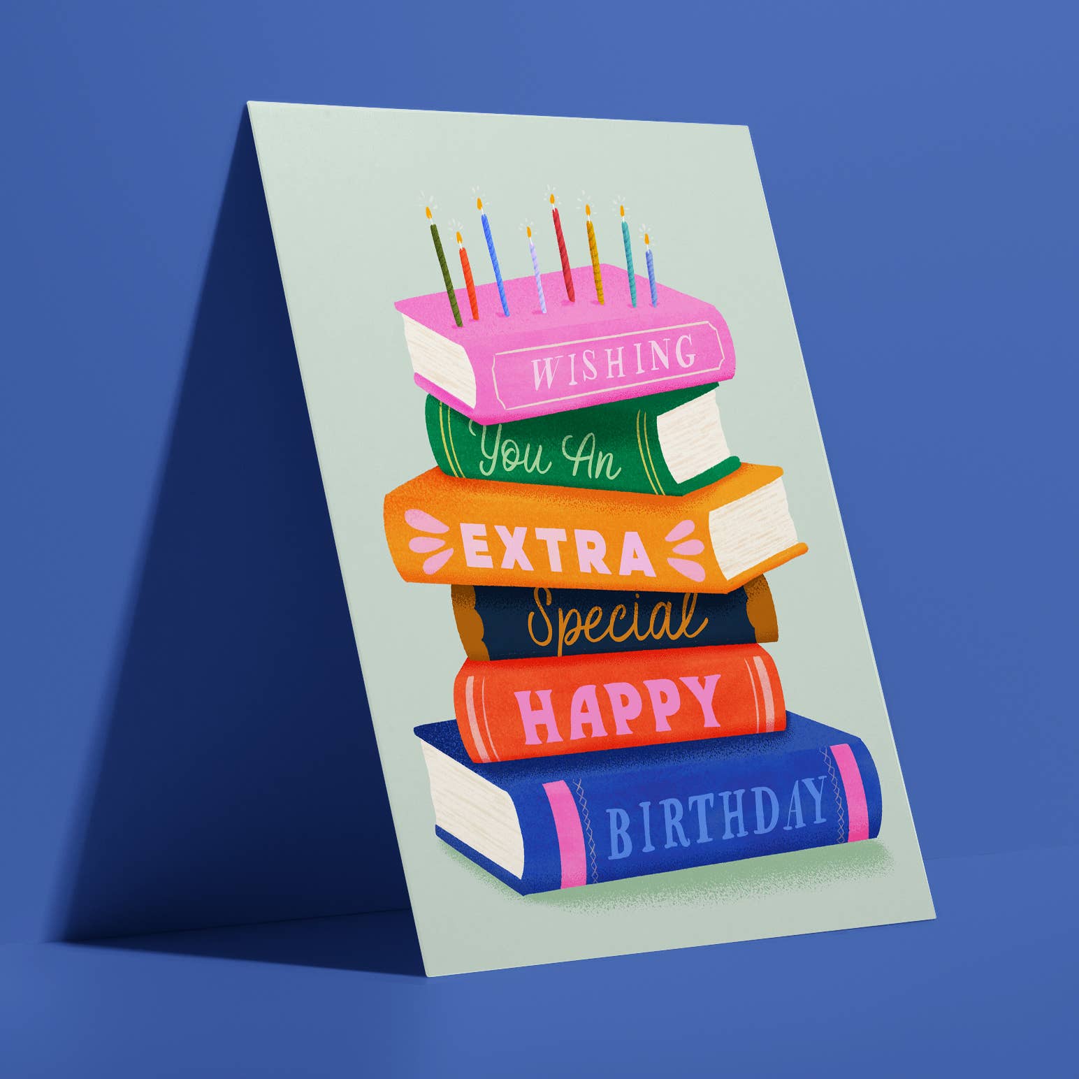 An Extra Bookish Birthday Greeting Card