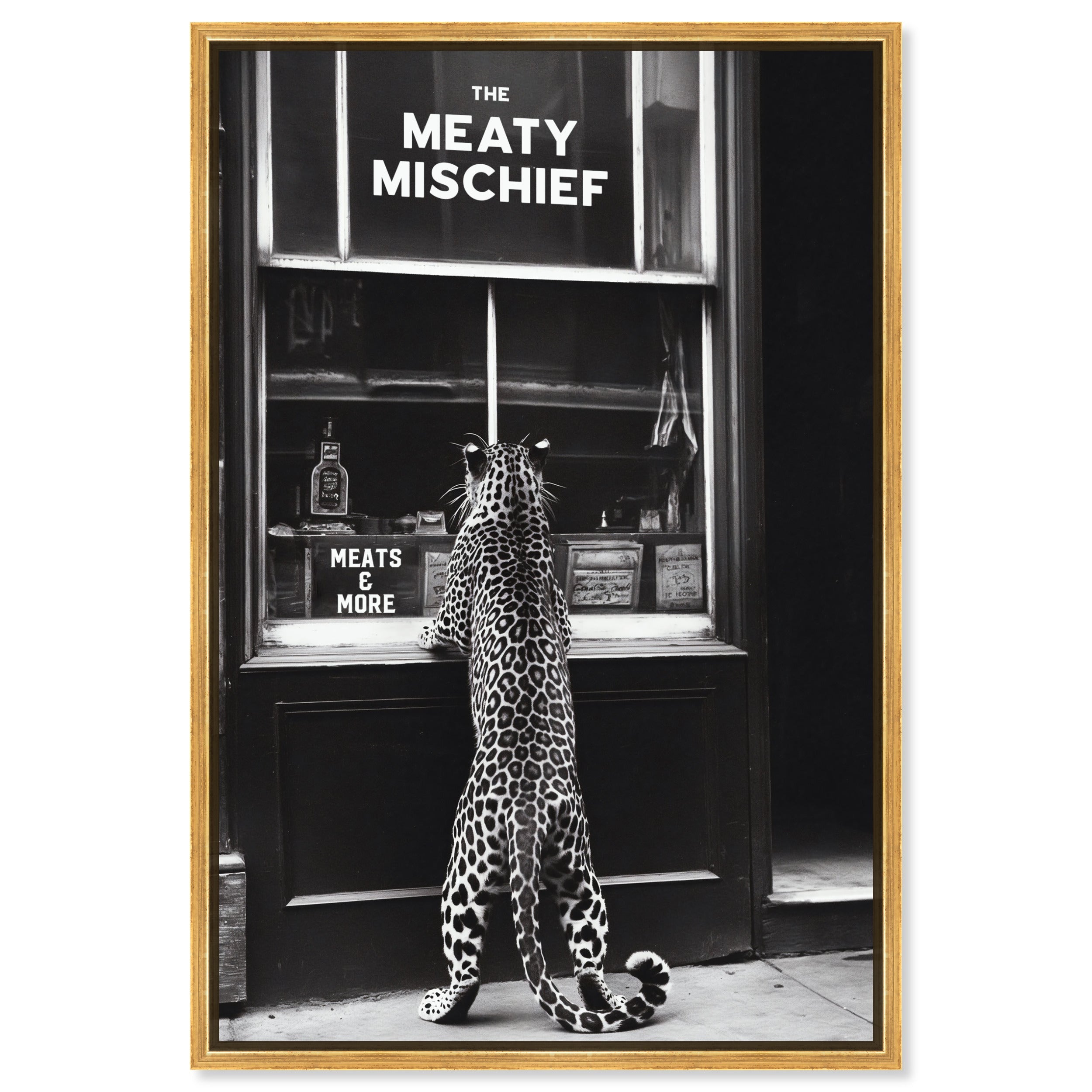Meaty Mischief - Framed Acrylic Art