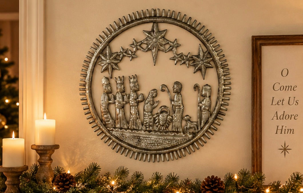 Radiant Large Hanging Nativity