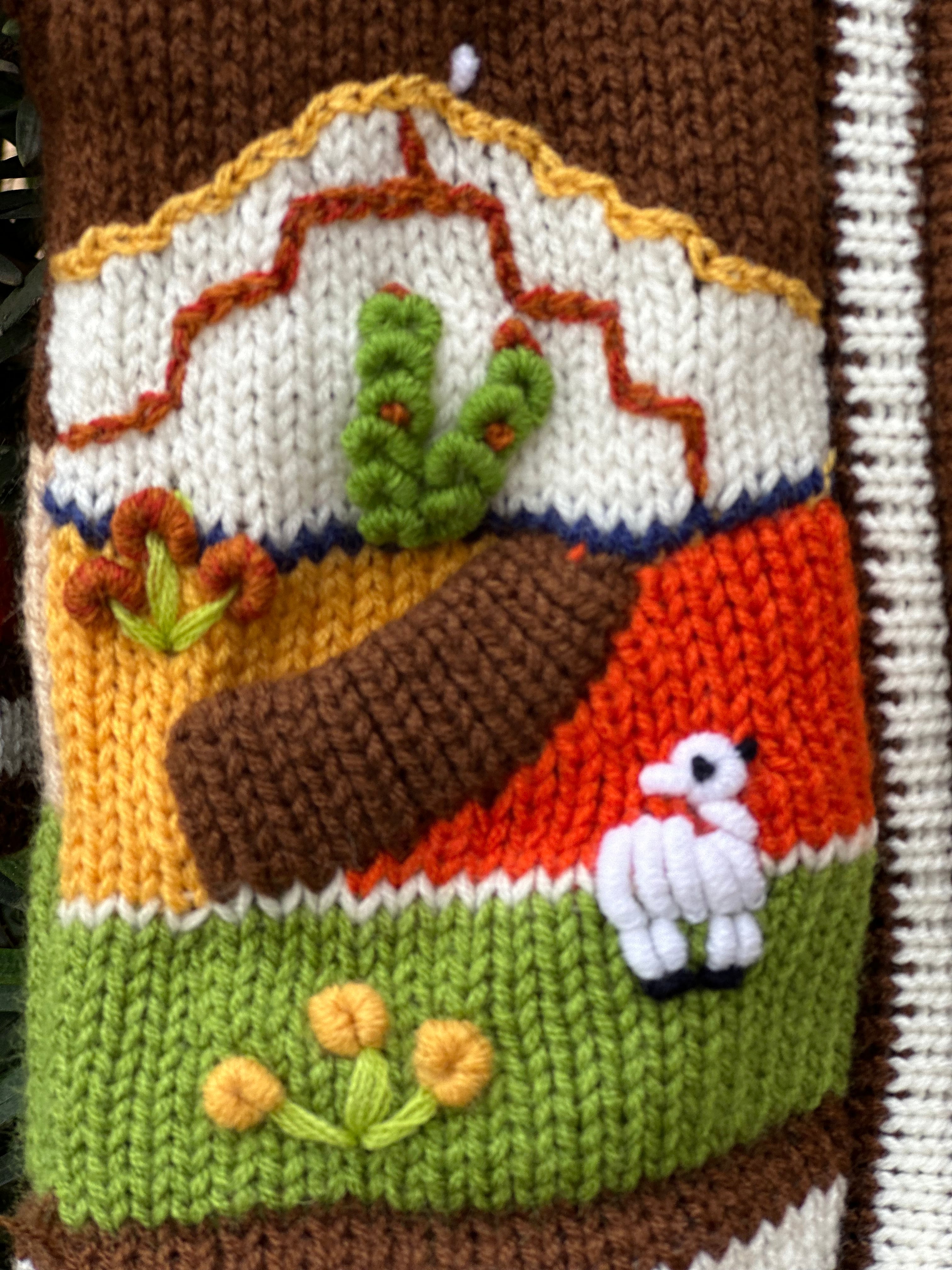 Boys Hand Knitted Sweater Top Size 12 Months