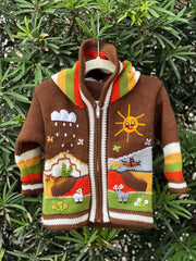 Boys Hand Knitted Sweater Top Size 12 Months