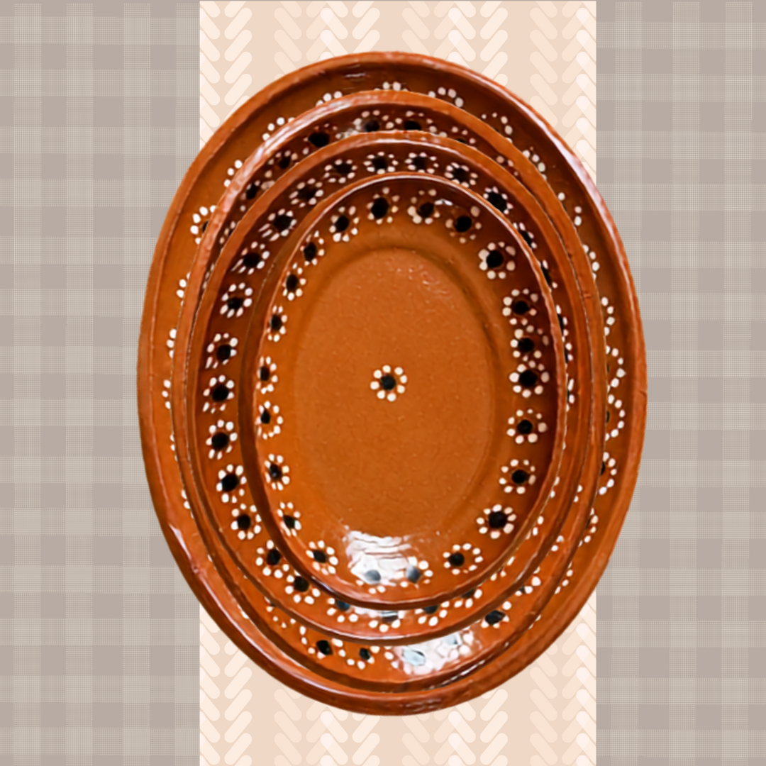 Oval Traditional Pottery Plates