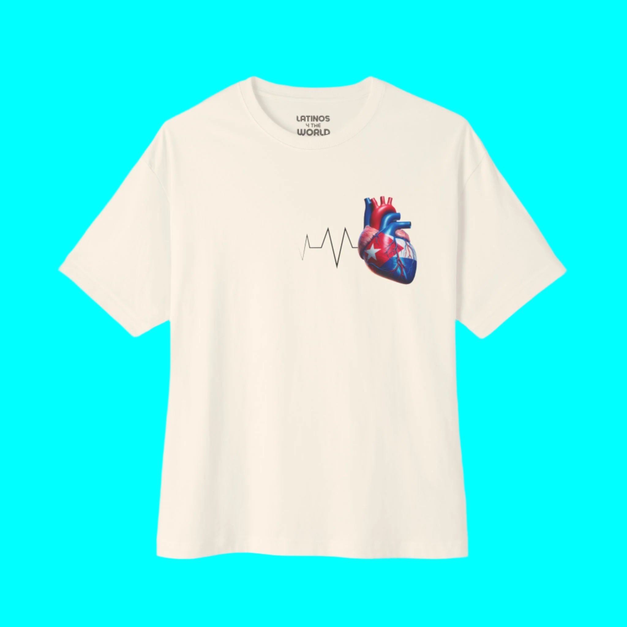 CUBA Always In My Heart T-shirt | Cuban Heartbeat Corazon | Latino Pride Funny Viral Tees