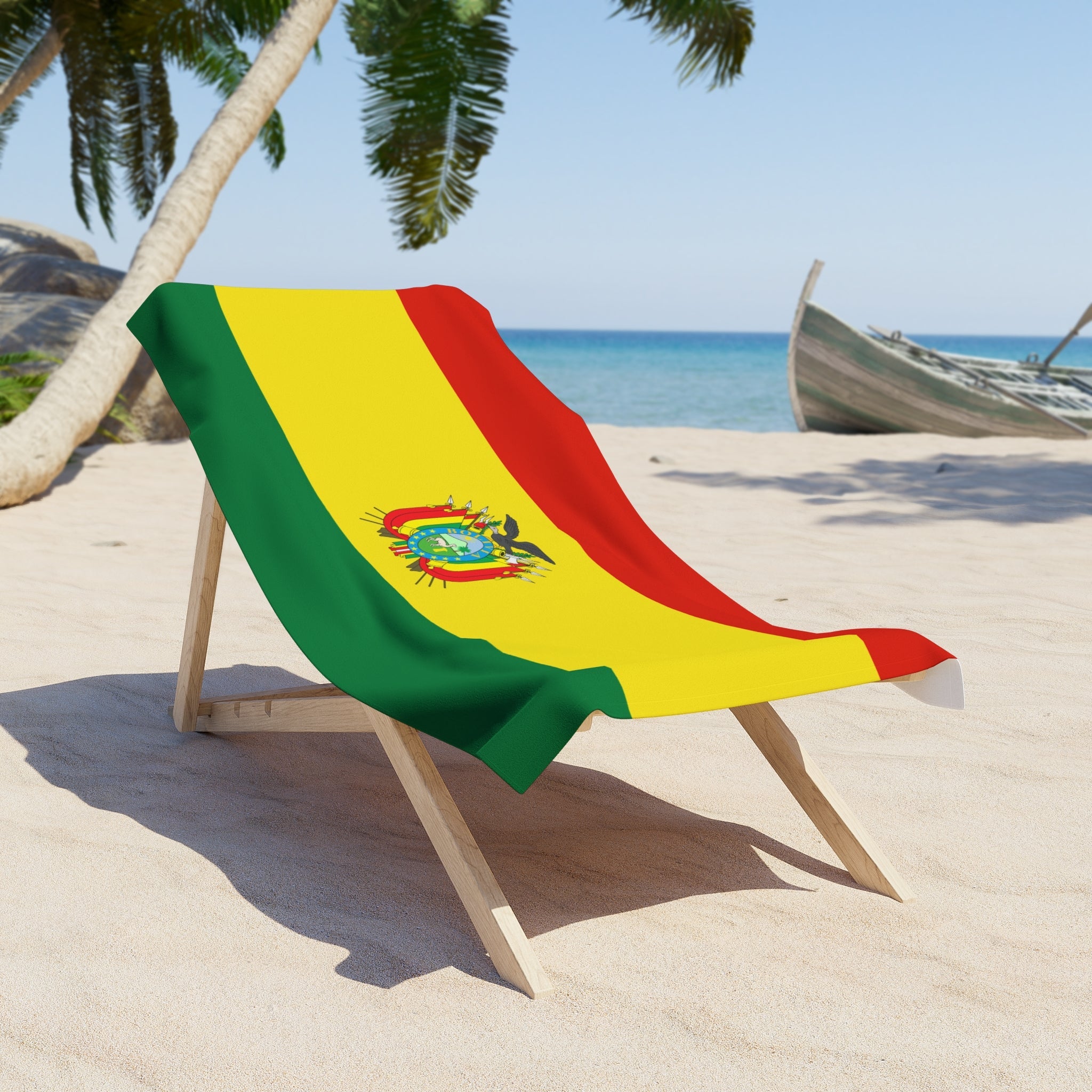 Bolivia Flag Beach Towel | Quality & Long Lasting - 2 Sizes | Bolivian Pride | Gift for Bolivians