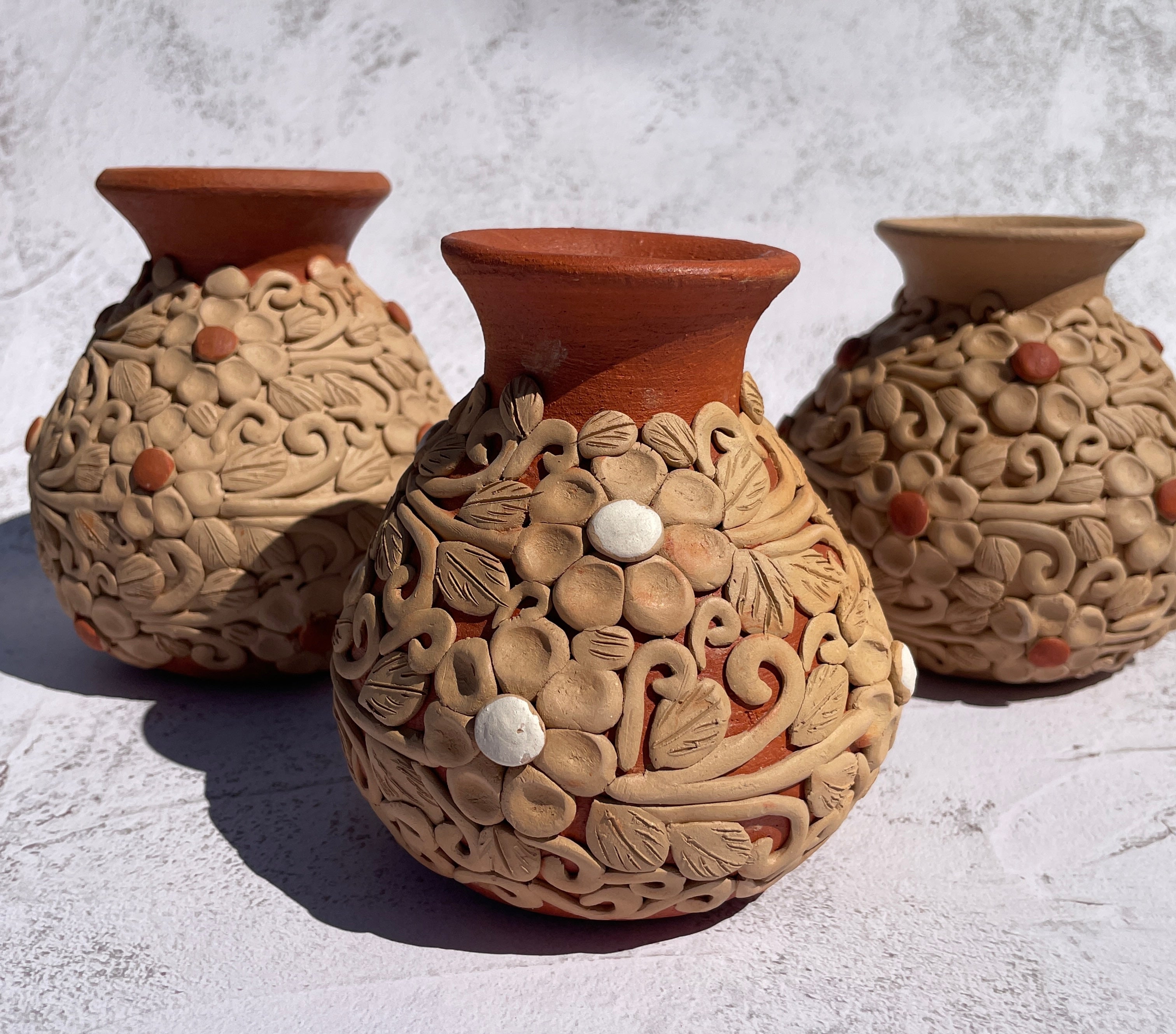 Oaxaca Pottery Small Vase Mexican Vase