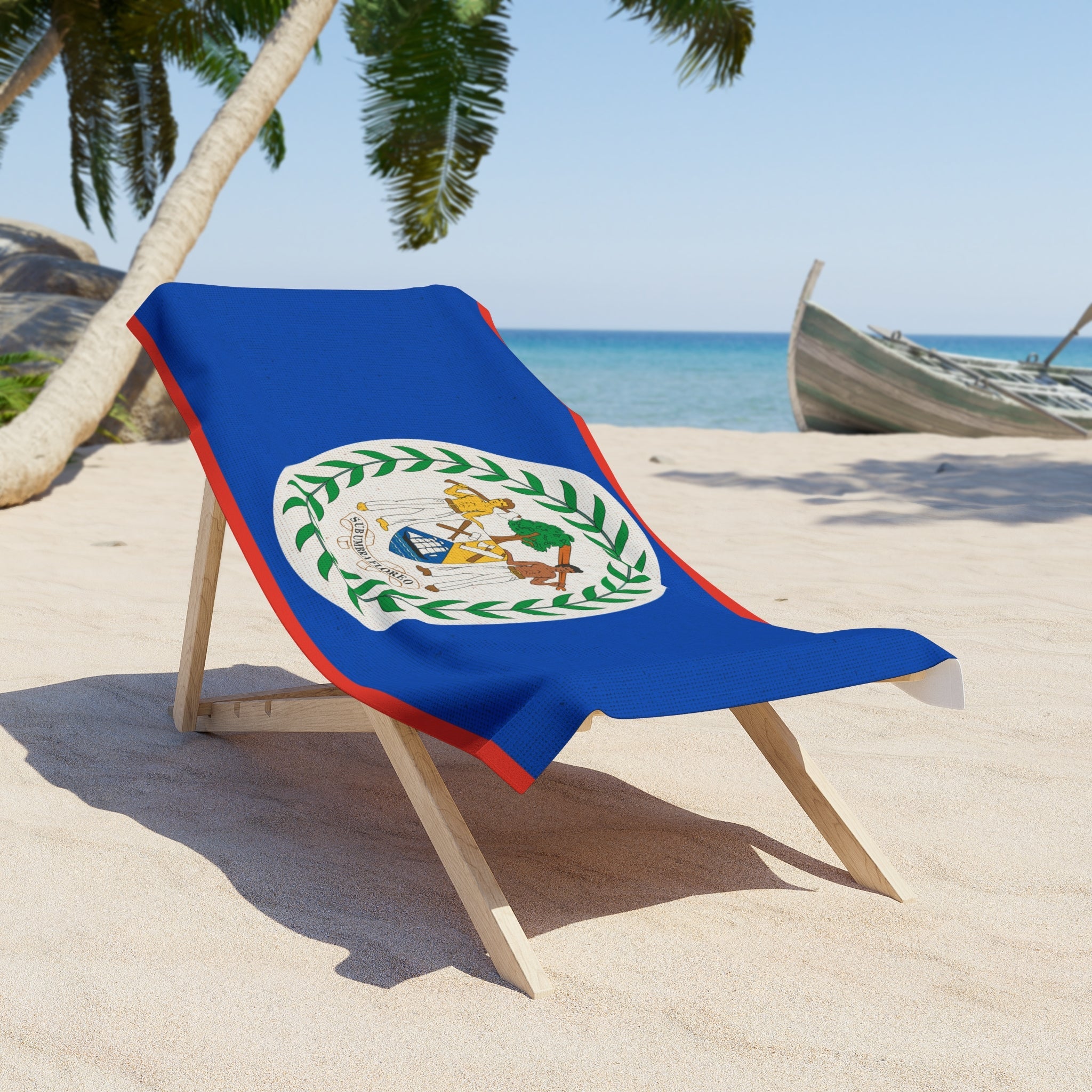 Belize Beach Towel | Quality & Long Lasting - 2 Sizes | Belizean Pride | Gift for Belizeans