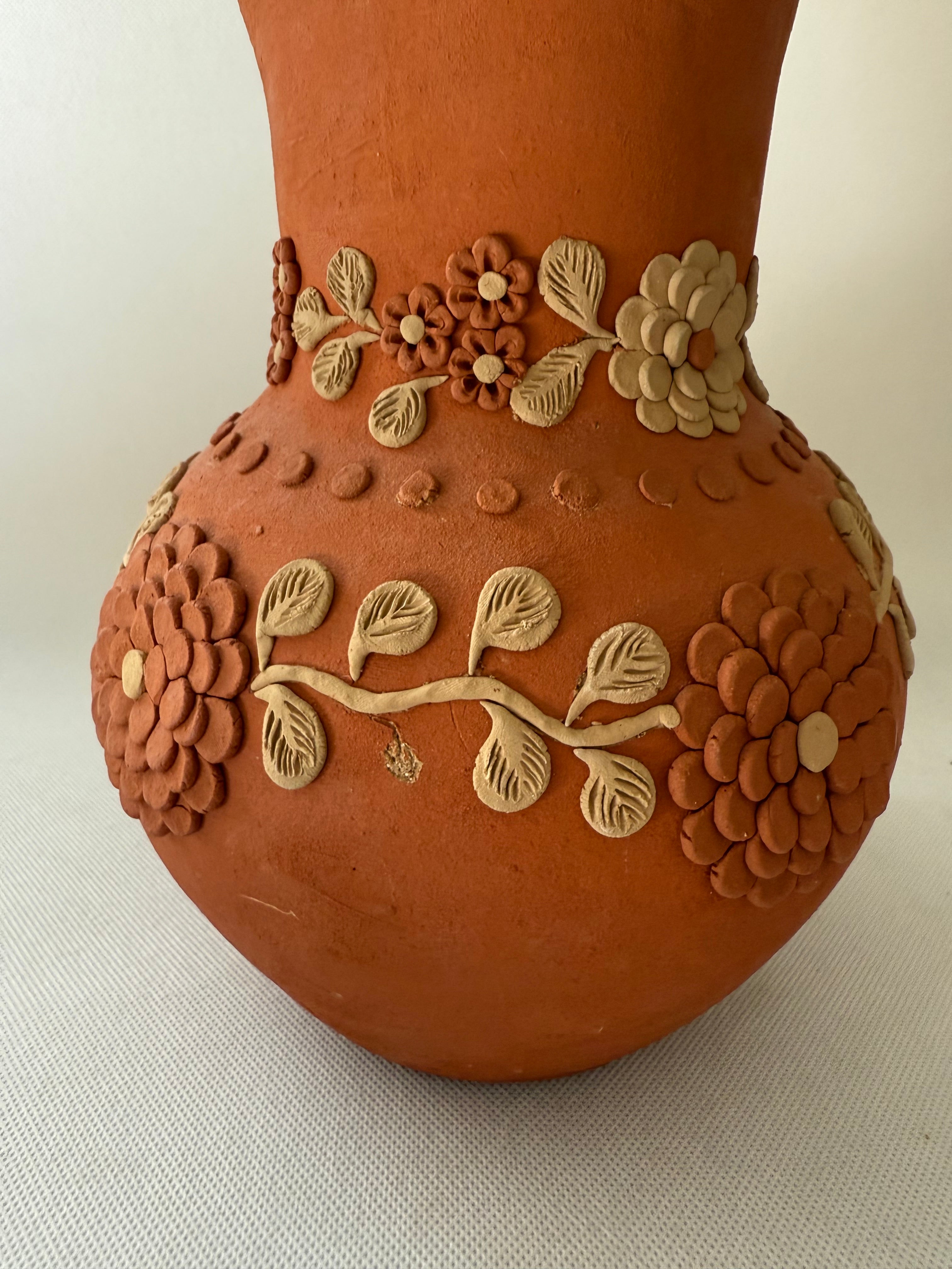 Velasco Oaxaca Red Clay Vase - Florero Barro