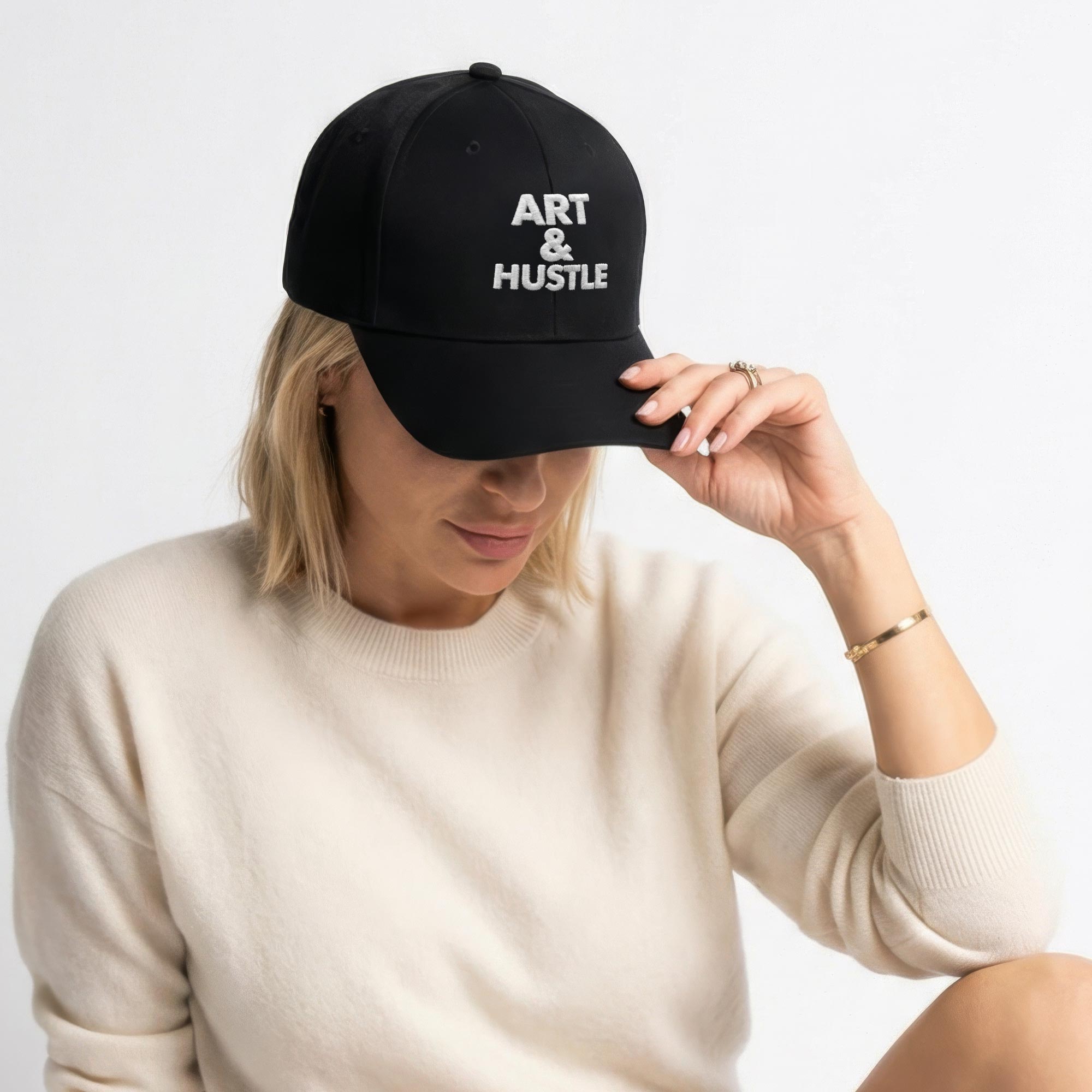 🖤 Art and Hustle Snapback Cap – Black