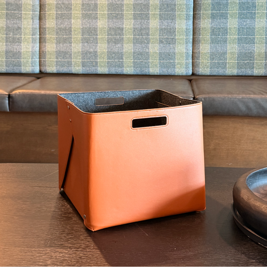 Set of Felt-lined Storage Basket for Cube Organizer