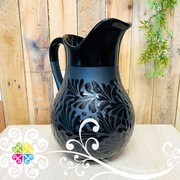 Black/Black Espiga Large Pato Clay Pitcher - Jarro de Barro