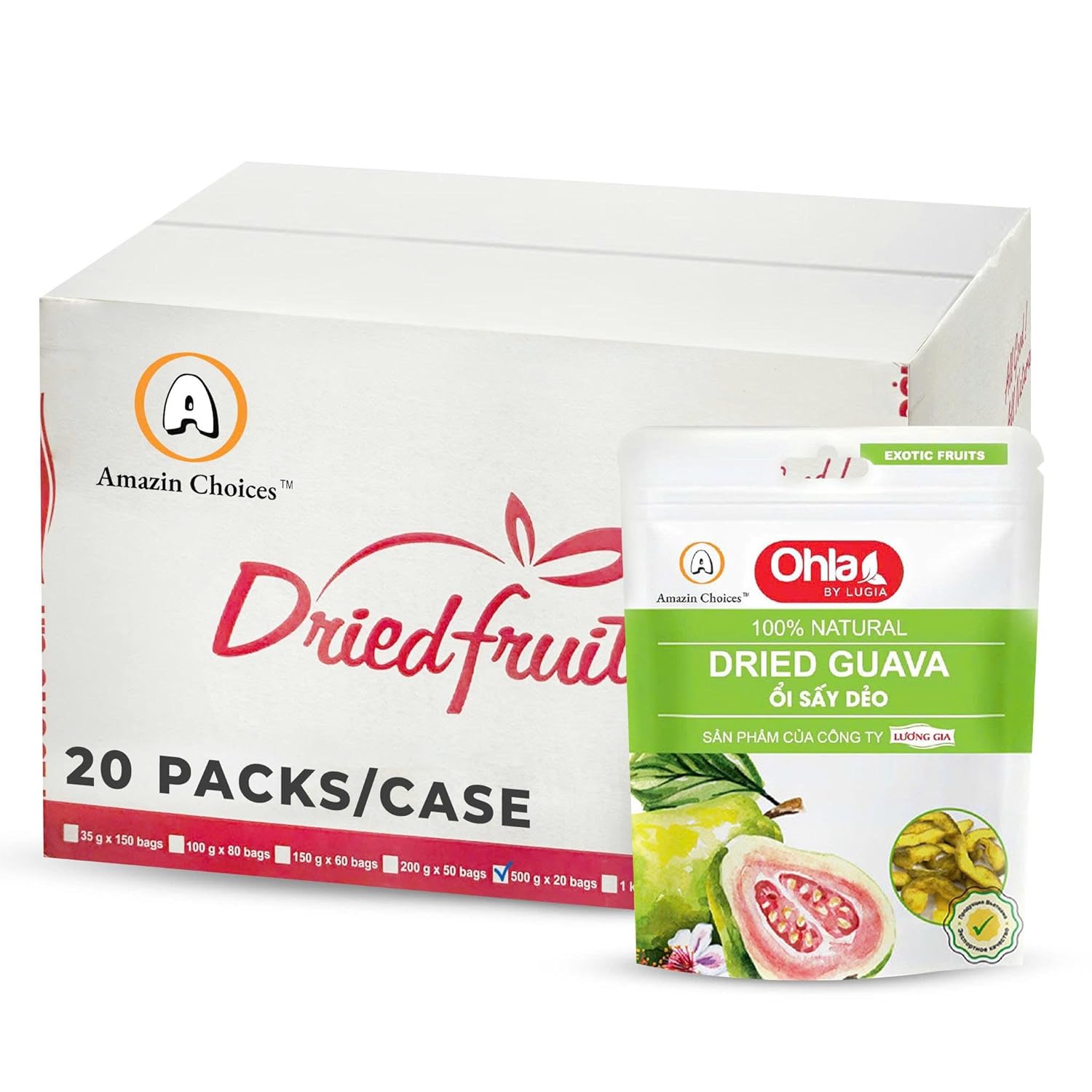 Amazin Choices Dried Guava, 17.63 oz.