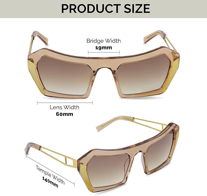 Oversized Sunglasses - Taupe