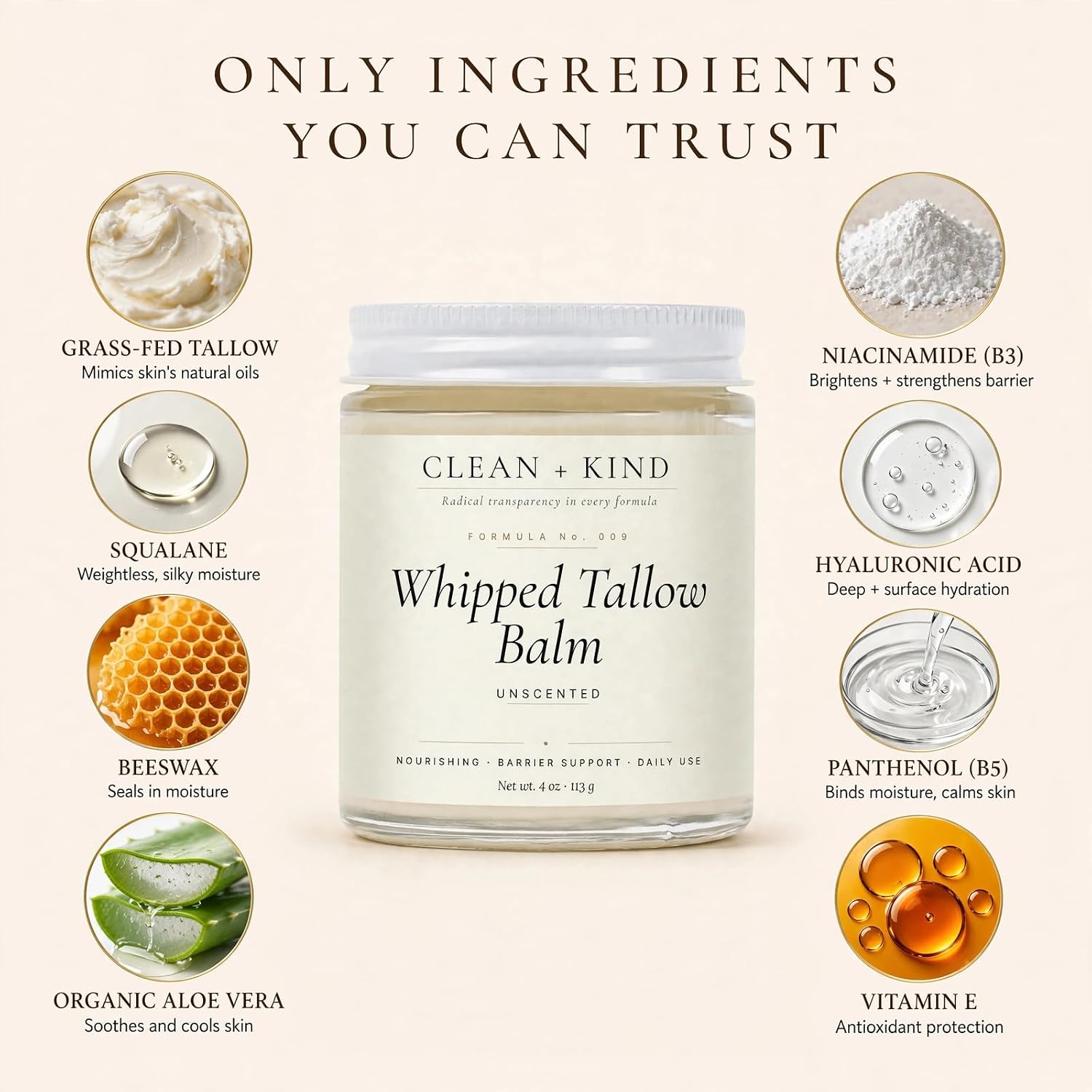 Whipped Tallow Honey Balm