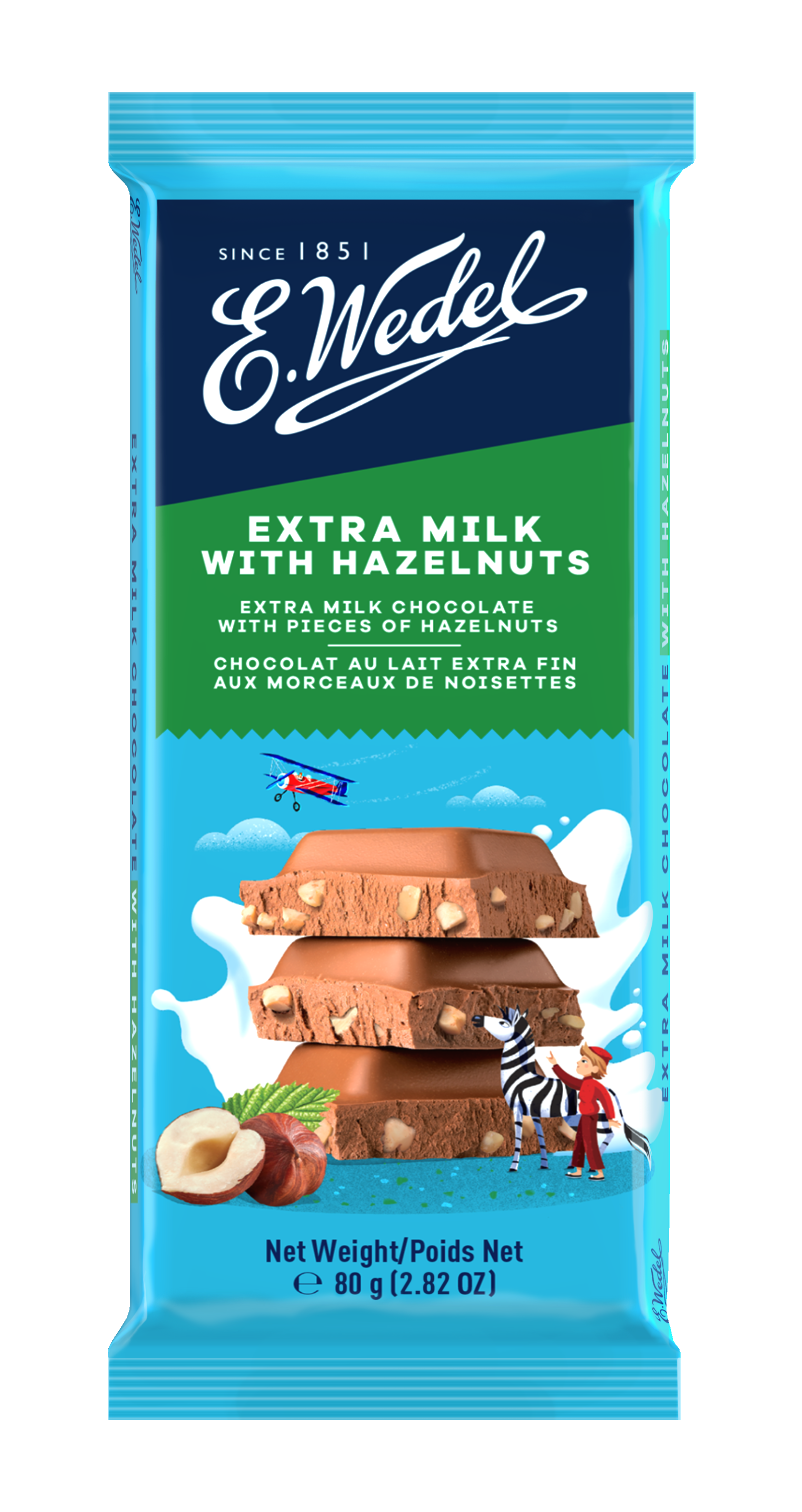 Wedel Extra Milk Chocolate With Hazelnut 80g