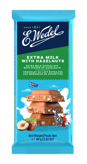 Wedel Extra Milk Chocolate With Hazelnut 80g