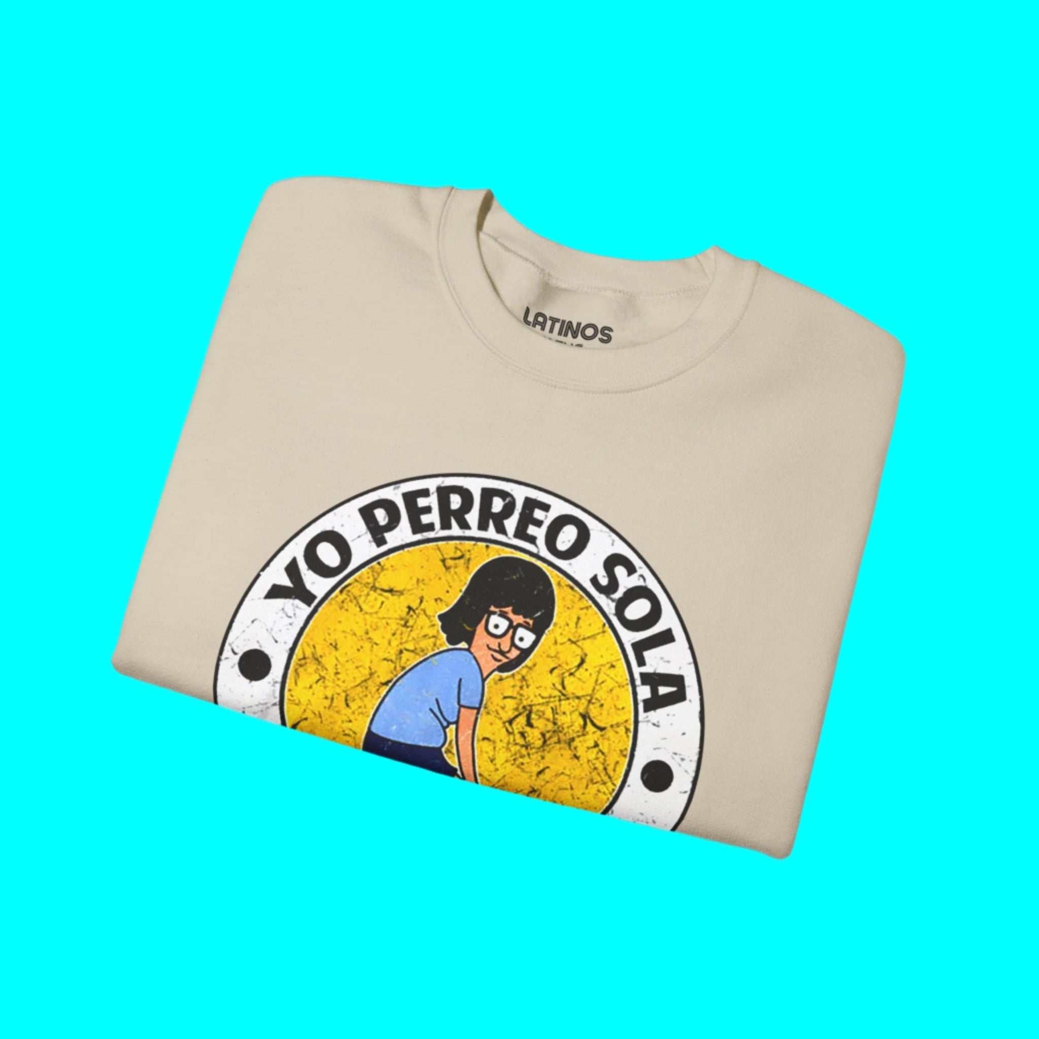 Yo Perreo Sola Comfy Crewneck Sweater | Dancing Bunny Lyric | Reggaeton Tees | 3 Colors