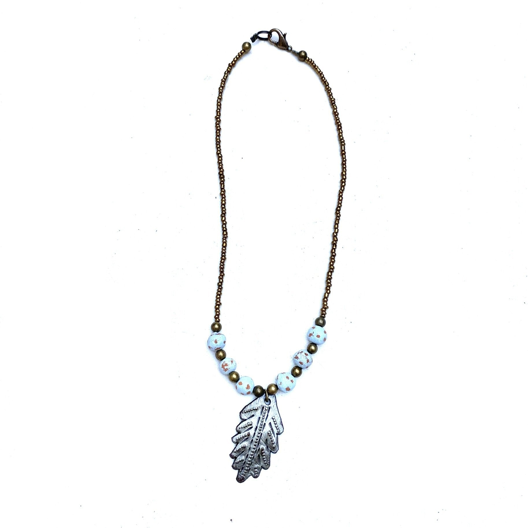 Metal Leaf Necklace