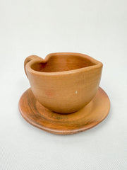 Oaxaca Red Clay Heart Mug - Taza Corazon