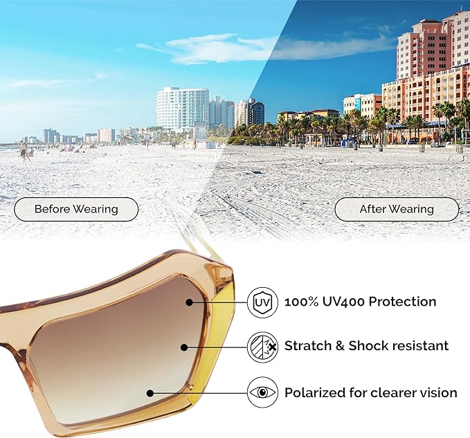 Oversized Sunglasses - Taupe