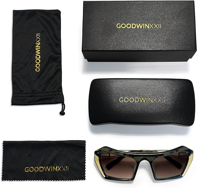 Oversized Sunglasses - Olive Green
