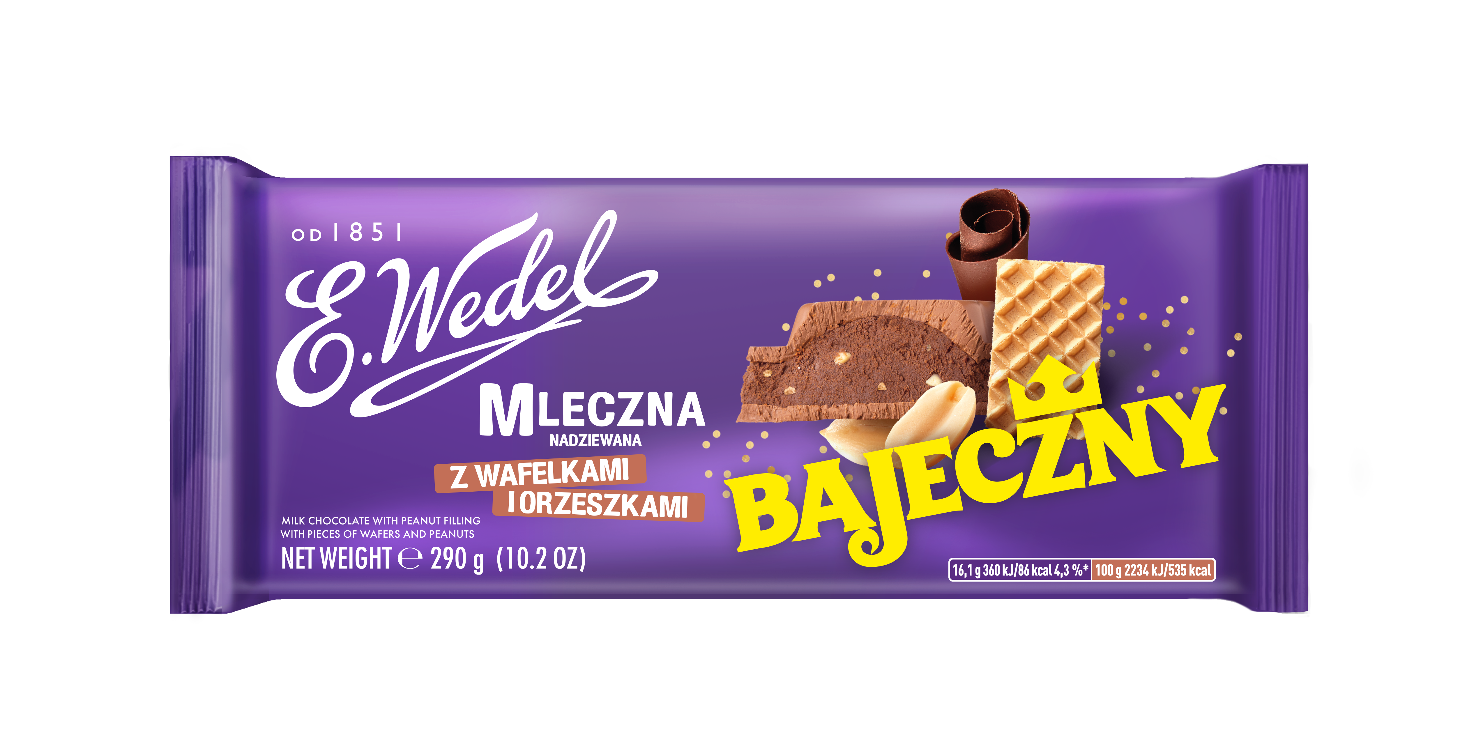 WEDEL Milk chocolate with “Bajeczny” filling XLARGE 290 g