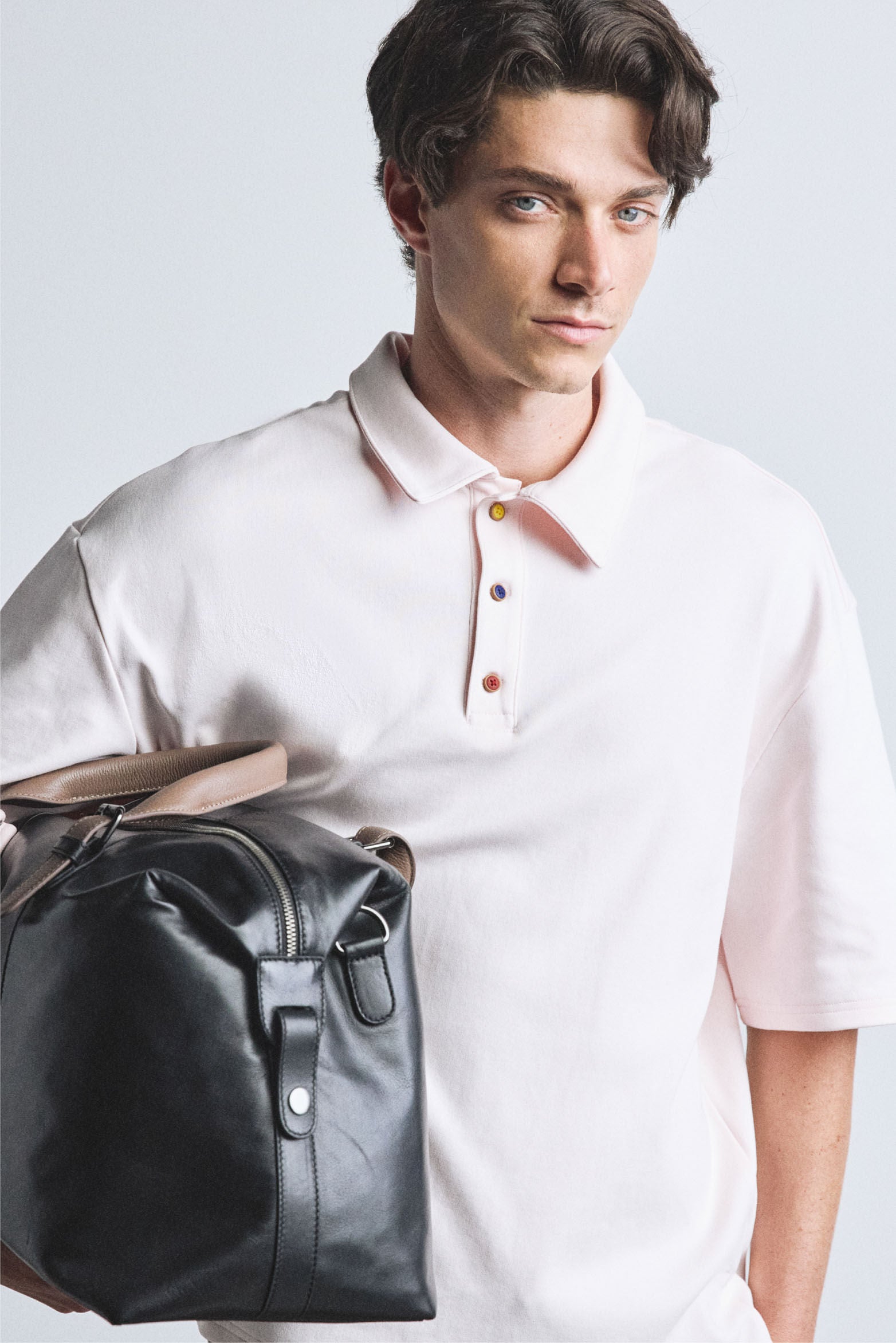 Spring short sleeve polo for men