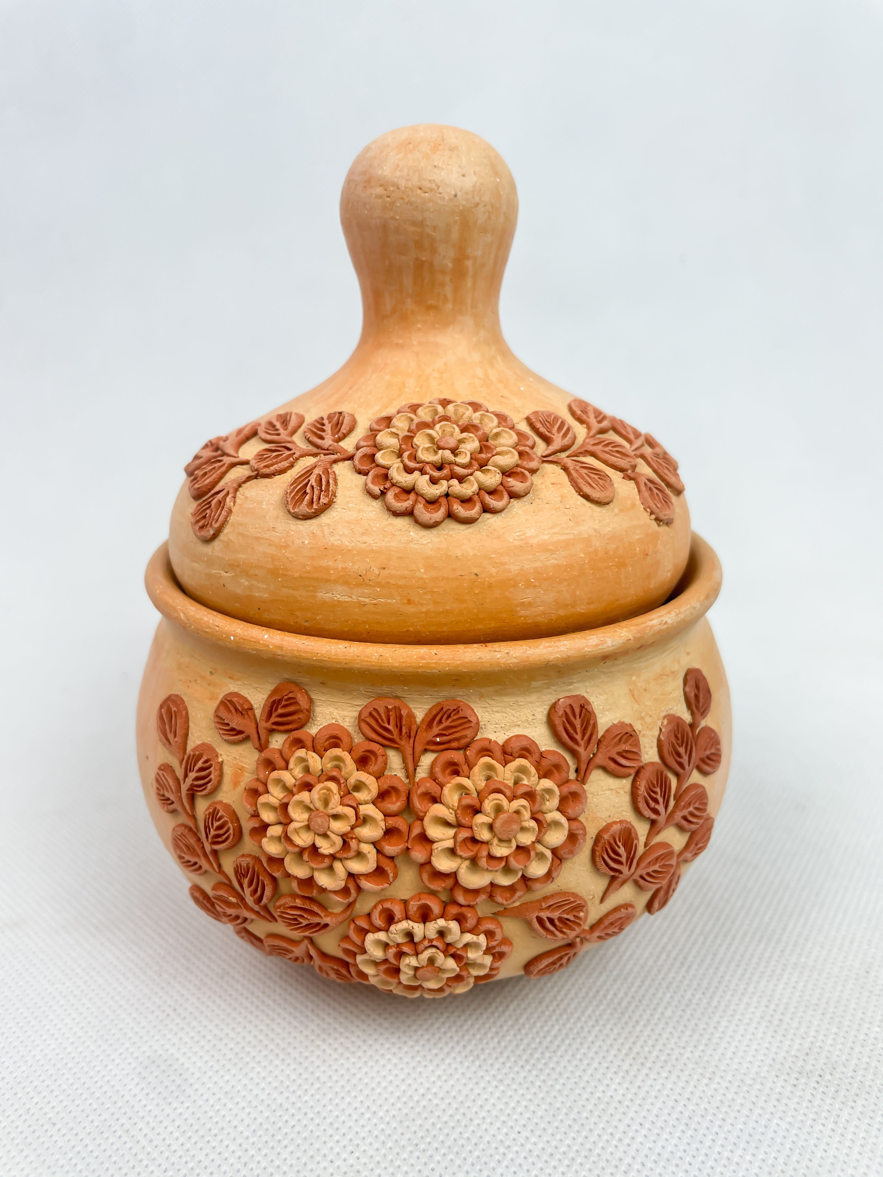 Velasco Oaxaca Red Clay Sugar Bowl - Azucarera Barro