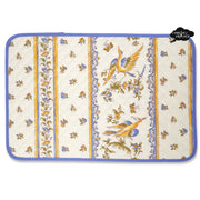 Moustiers Blue & Cream Cotton Quilted Placemats by Tissus Toselli