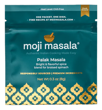 Indian Vegetarian Spice Gift Set – 9 Plant-Based Dishes | Spinach, Cauliflower, Eggplant, Lentils, Rice & More | moji masala®