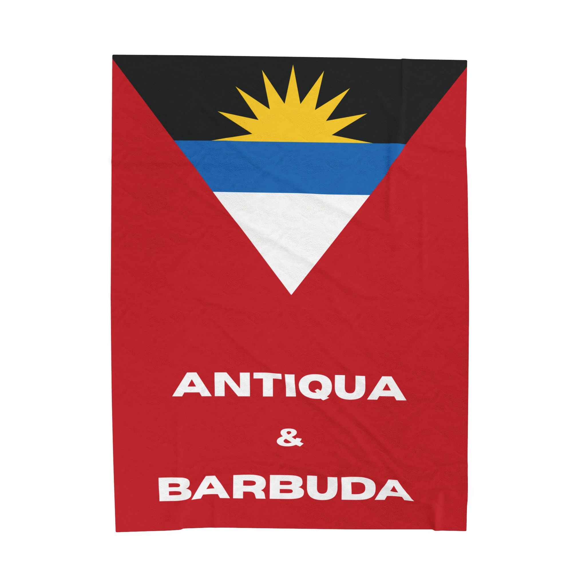 Antigua Barbuda Flag Velveteen Plush Blanket