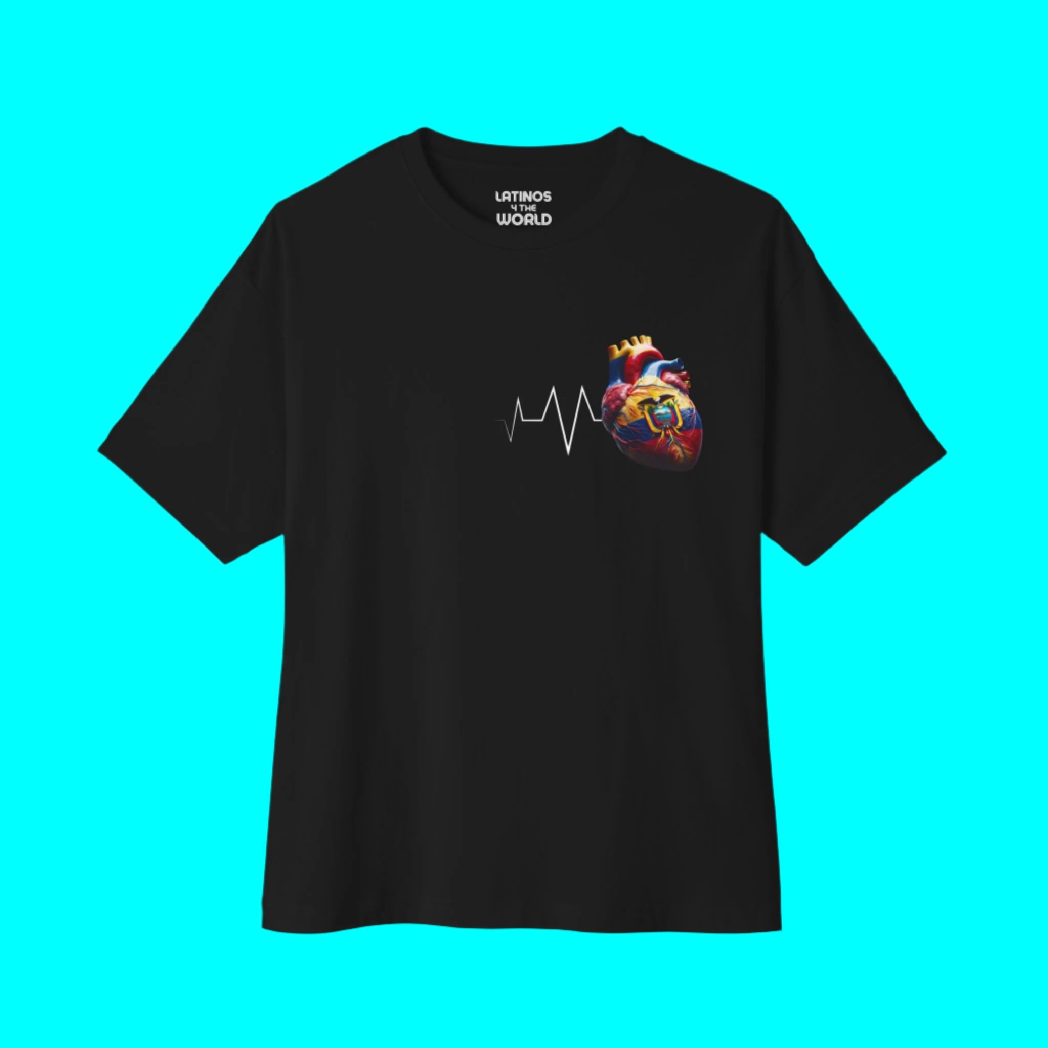 ECUADOR Always In My Heart T-shirt | Ecuadorian Heartbeat Corazon | Latino Pride Funny Viral Tees