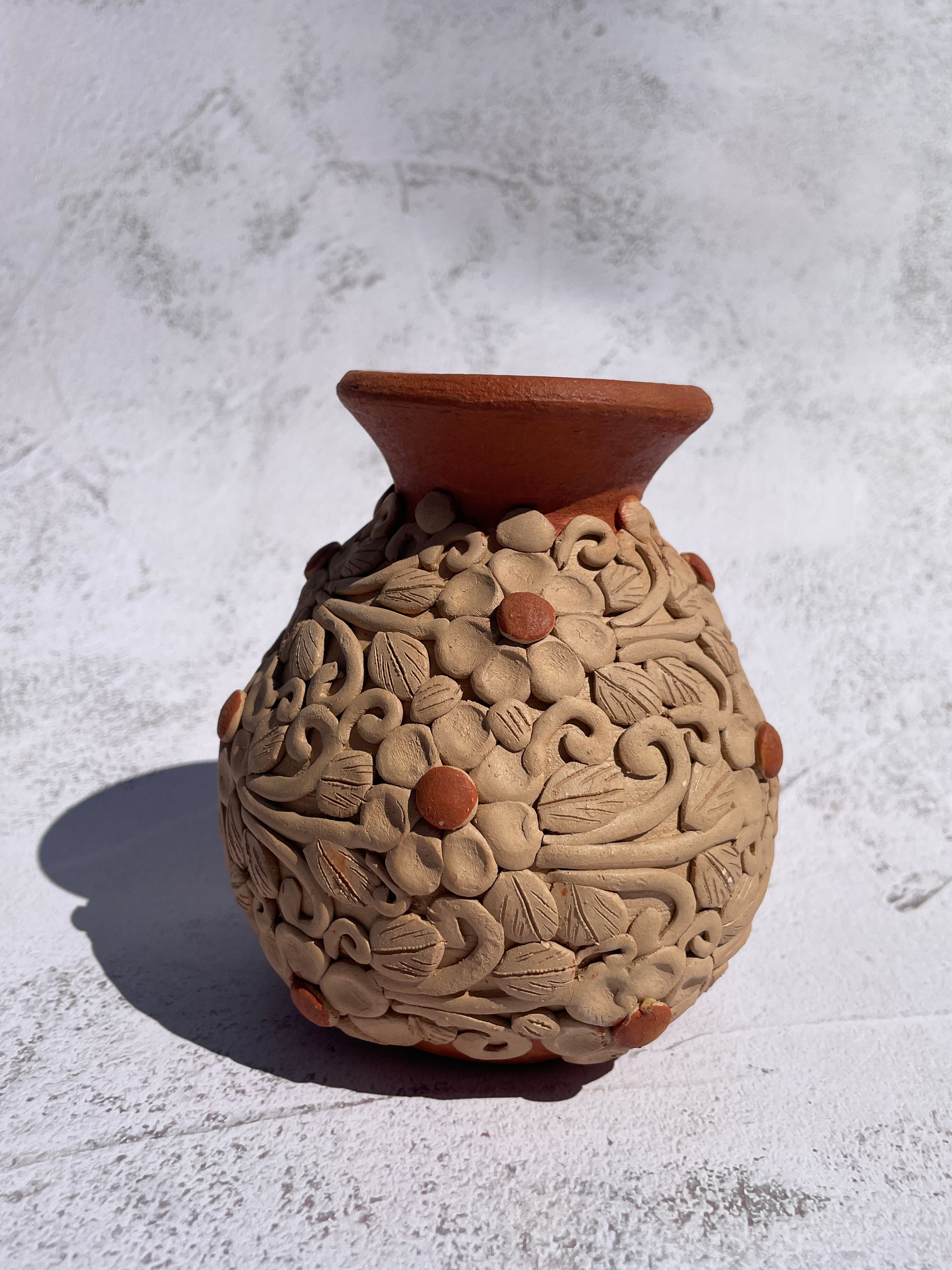 Oaxaca Pottery Small Vase Mexican Vase